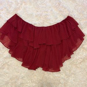 Boohoo off the shoulder top